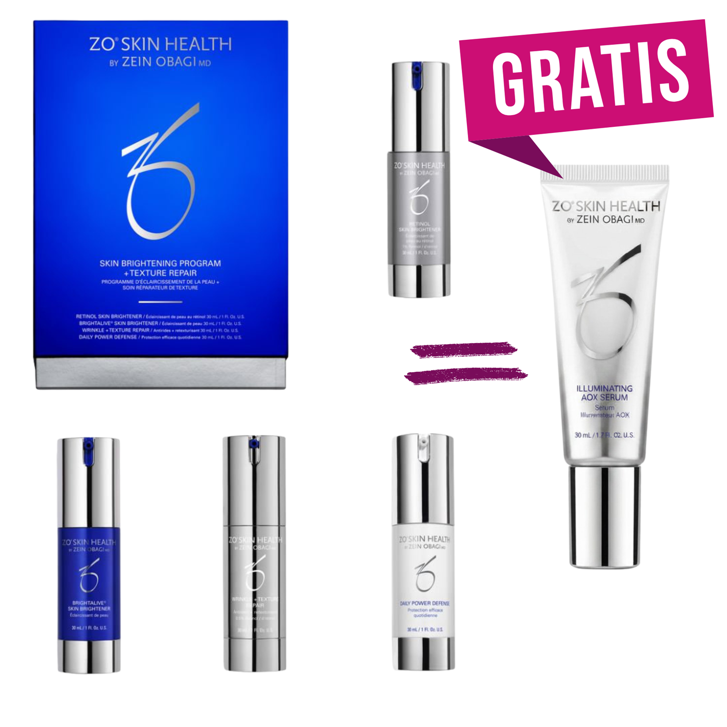 Skin Brightening Program + Texture (KIT) + gratis Illuminating AOX Serum 30 ml