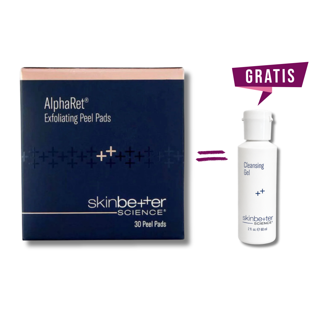 SkinBetter AlphaRet Peel Pads + Cleansing Gel 60 ml gratis