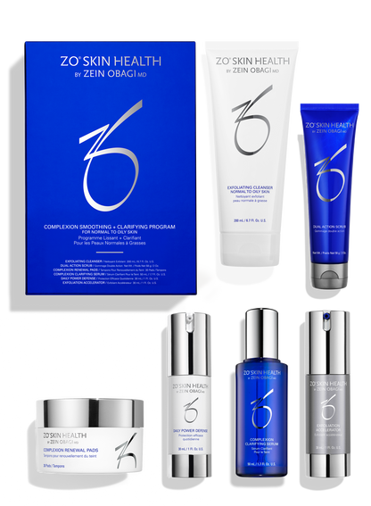 ZO Complexion Smoothing + Clarifying Program – seks produkter for fet og urenhetsutsatt hud