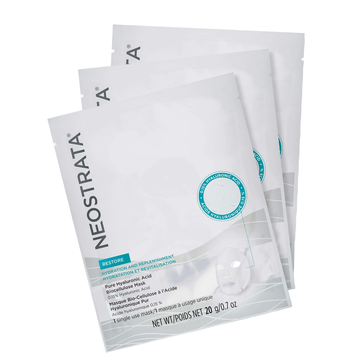 Pure Hyaluronic Acid Mask 3-pakning fra Neostrata