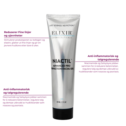 Elixir Hud Niactil Advanced Pro fra Elixir - Mild og skånsom peel for glattere hud ...