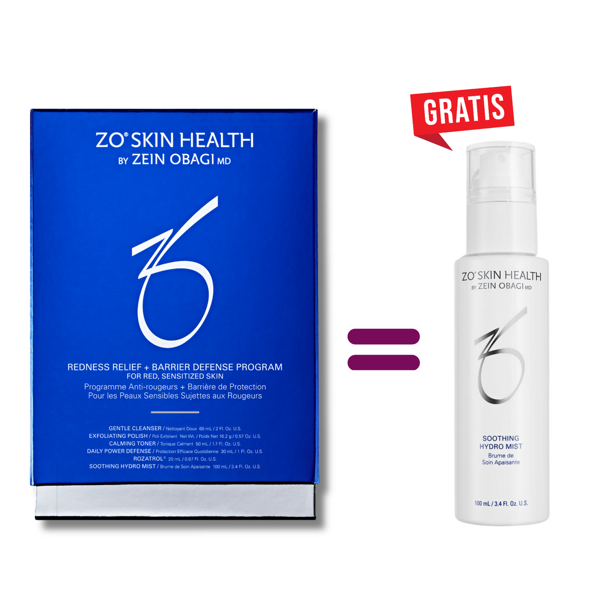 Redness Relief + Barrier Defense Program + gratis Soothing Hydro Mist 100 ml