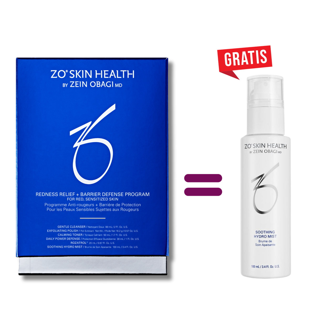 Redness Relief + Barrier Defense Program + gratis Soothing Hydro Mist 100 ml