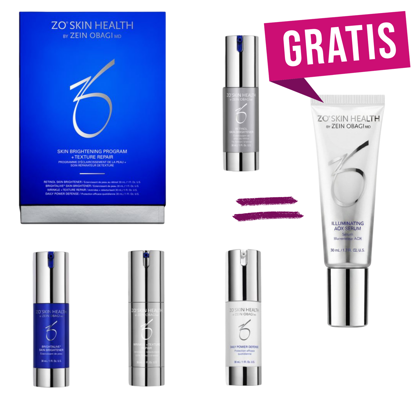 Skin Brightening Program + Texture (KIT) + gratis Illuminating AOX Serum 30 ml