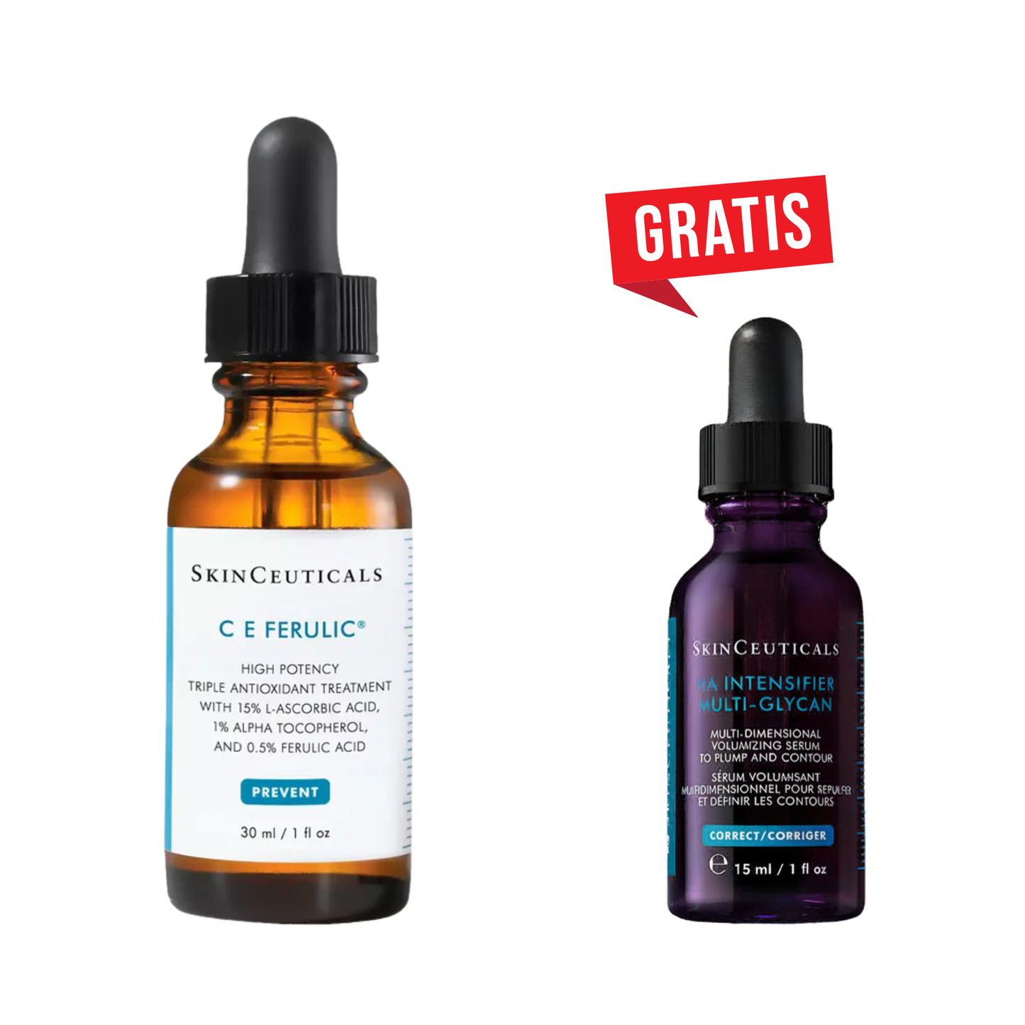 SkinCeuticals C E Ferulic 30 ml + H.A. Intensifier 15 ml gratis