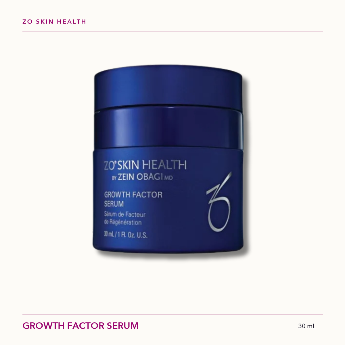 Growth Factor Serum fra ZO
