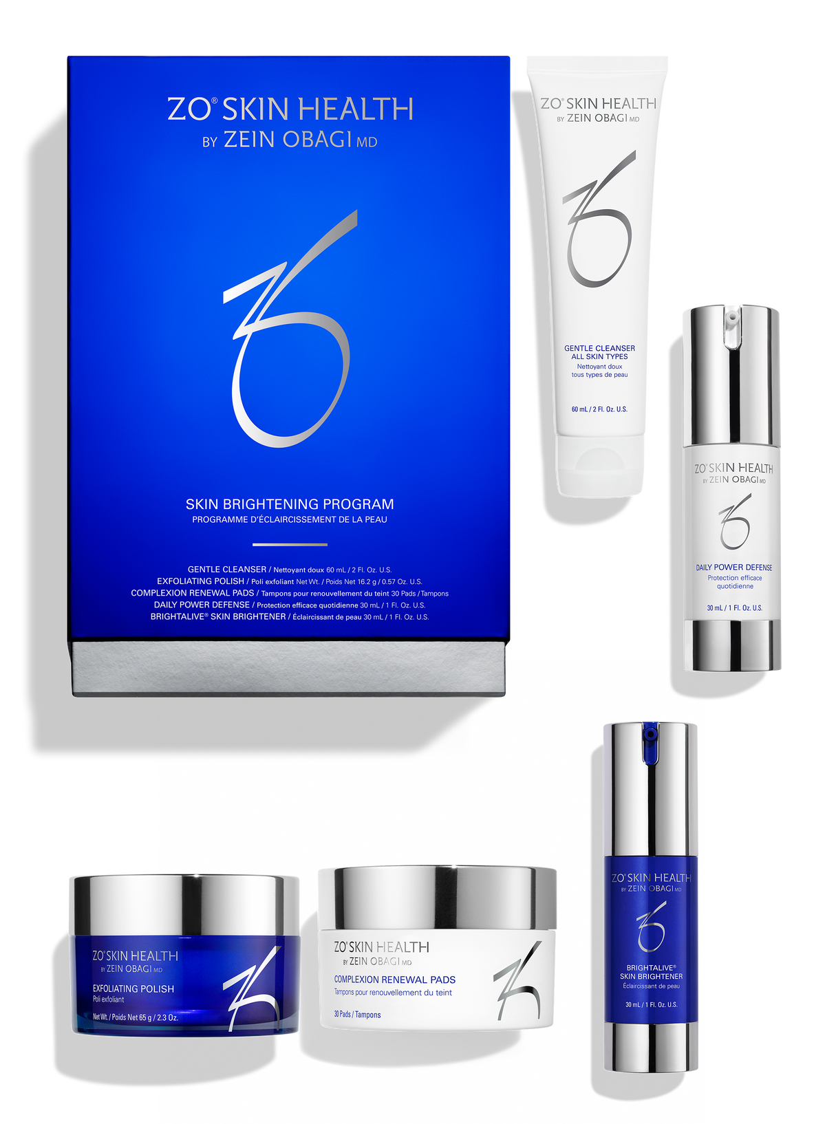 ZO Skin Health Skin Tone Evening + Brightening Program – komplett kit mot pigmentflekker
