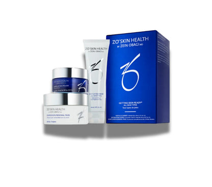 Gave: ZO Getting Skin Ready-gavesett med Gentle Cleanser 60 ml, Exfoliating Polish 16,2 g og Complexion Renewal Pads 30 stk